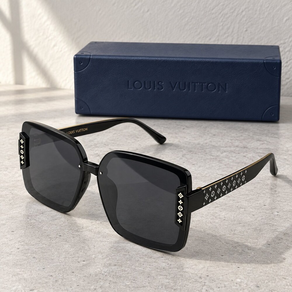 Louis Vuitton Black Square Sunglasses - Picture 2 of 6